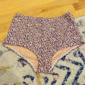 Red and Blue Floral High Waisted bottoms